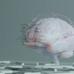 An illustration of a brain. ChatGPT and AI written on it. It illustrates AI in Talent Acquisition