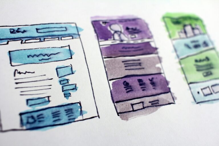 Candidate journey mockup drawn on paper