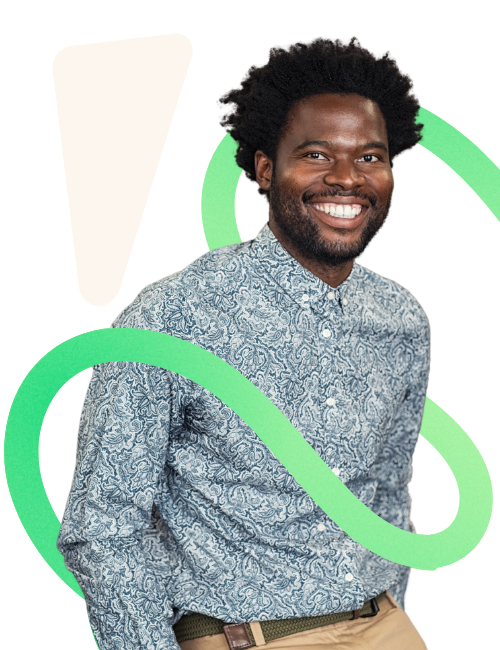 Recruitment marketing professional - black man smiling